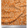 thumbnail image 1 of Soimoi Rayon Fabric Floral & Moroccan Damask Print Fabric by The Yard 42 Inch Wide, 1 of 3