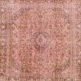 thumbnail image 1 of Ahgly Company Indoor Square Abstract Light Salmon Rose Pink Abstract Area Rugs, 6' Square, 1 of 6