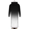 thumbnail image 4 of RXMEKW Gradient Fleece Hooded Robe for Men with Pockets, Long Sleeve Bathrobe for Lounging, Print, 4 of 4