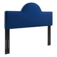 thumbnail image 2 of Modway Tête de Lit Moderne en Velours de Performance Dawn Double/Grand, Bleu Marine, 2 of 7