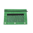 thumbnail image 3 of Binder Pencil Pouch Pencil Pouch for 3 Ring Binder Zipper Pencil Pouch 3 Ring Pencil Pouch Pencil Bags with Zipper Pencil Bag Three Holes Cloth Pencil Case Double Layer Mesh Large Capacity Pencil Bag, 3 of 6