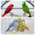 thumbnail image 5 of Unique Bargains Wood Bird Perch Stand Parrot Stand Platform Cage Accessory Paw Grinding Clean, Red, 5 of 5