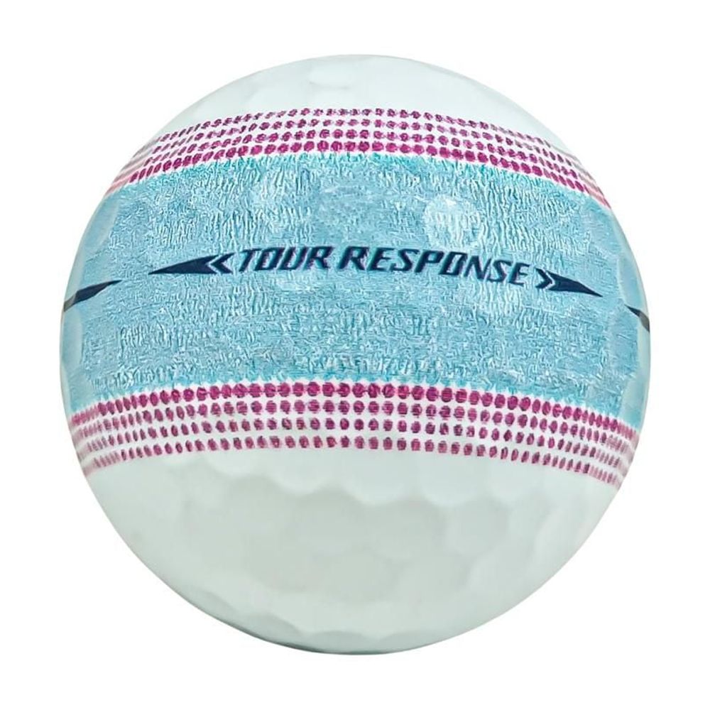 Mulligan - 60 Taylormade Tour Response Stripe 5A Mint Recycled Used Golf Balls, Pink