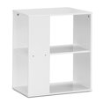 thumbnail image 2 of Gymax 2-Tier Side Sofa End Table Bedside Nightstand Table White Home, 2 of 10