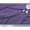 thumbnail image 2 of Soimoi Blue Silk Fabric Stripe & Alphabet V Text Decor Fabric Printed Yard 42 Inch Wide, 2 of 5
