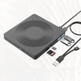 thumbnail image 2 of Usb to Usb C and Portable Dvd Player Multifunctional 6-In-1 External Optical Drive Disc Burner, 2 of 9