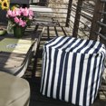 thumbnail image 2 of Jaxx Luckie Pouf Poire d'Extérieur pour Patio, Rayé Bleu Marine, 2 of 3