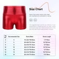 thumbnail image 5 of vastwit Girls Shiny Metallic Shorts Gymnastics Dance Shorts Gold 16, 5 of 5