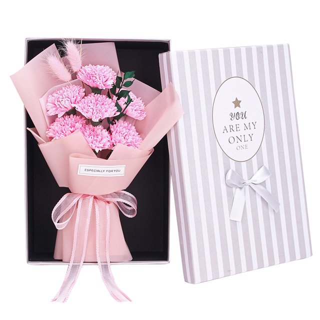 XZNGL Hand Soap Mother's Day Gift Hand Bouquet Gift Box Soap Flower Gift Box for Mother