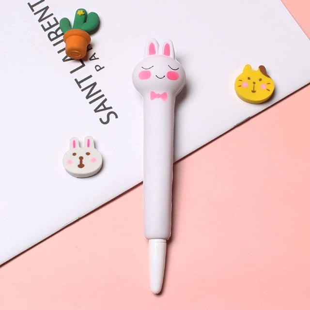 EGNMCR Soft Decompression Student Calligraphy Pen With Exchangeable Elastic Pen slow rebound pen