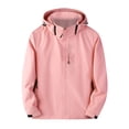 thumbnail image 1 of Timegard Plus Size Jackets for Women Long Sleeve Oversized Light Raincoat Jackets Fall Windbreaker Coat, 1 of 3
