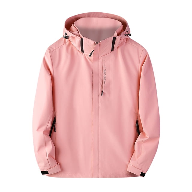 Timegard Plus Size Jackets for Women Long Sleeve Oversized Light Raincoat Jackets Fall Windbreaker Coat