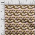 thumbnail image 2 of oneOone Viscose Chiffon Brown Fabric Abstracts Craft Projects Decor Fabric Printed By The Yard 42 Inch Wide, 2 of 5