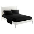 thumbnail image 2 of Topcobe Solid Color Bed Sheet Set for Adults Teens, Full Size Black, 2 of 5