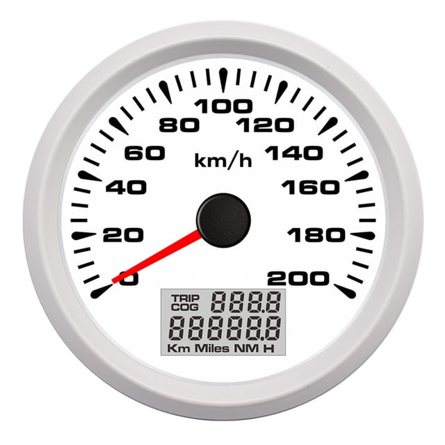 85mm GPS Speedometer 200KM/H IP67 Waterproof Speed Gauge For Car Truck SUV With Backlight 9-32V With Red Backlight ,Wide Applicability