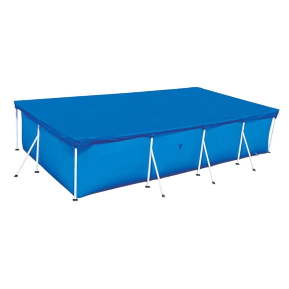 tredstone Couverture Rectangulaire pour Piscine Multifonctionnelle pour Piscine hors Terre 460cmx226cm Couverture Familiale Piscine Bleu 224x154cm