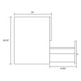 thumbnail image 3 of Imaginations Américaines 59.5-po. W Vanity Ensemble Gris, 3 of 9