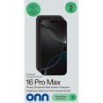 thumbnail image 2 of Onn iPhone 16 Pro Max 2 Pack Premium Privacy Japanese Tempered Glass Screen Protector with Easy Application Tray, Scratch and Impact Absorbing, 2 of 5
