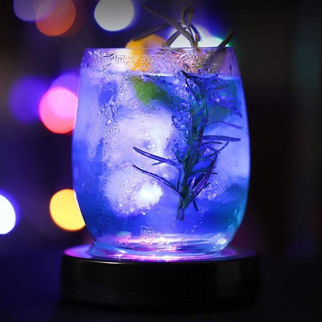 Dessous de Verre à LED avec Capteur de Gravité pour Bar Fête Club