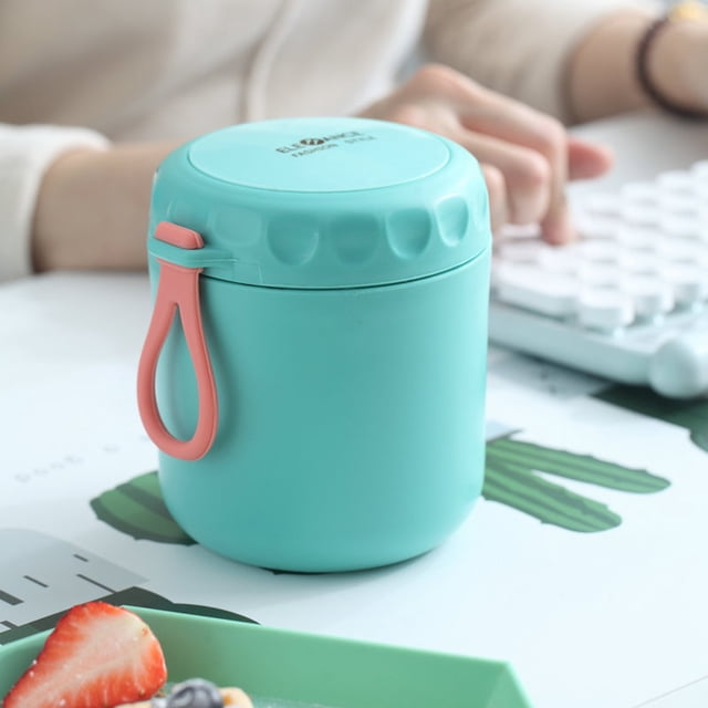 Pot Alimentaire Isolé Glass&Bottle 16oz pour Enfants avec Récipient sous Vide en Acier Inoxydable Étanche pour Repas Chauds