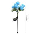 thumbnail image 3 of PEONAVET Plastics Floor Lamp Outdoor Solar Peony Flower Lantern 7 Heads LED Simulation Flower Waterproof Lights For Garden Decoration In Paths Yards And Terraces, 3 of 6