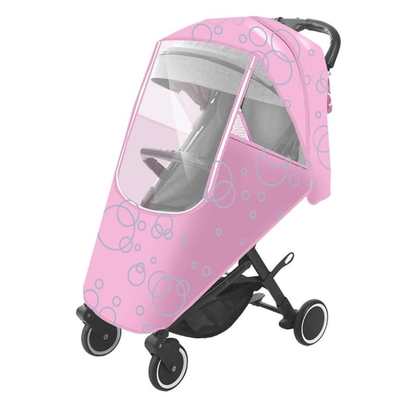 MesaSe Stroller Rain Cover Windproof Design Stroller Cover for Winter Universal Compatibility Rain Cover Black