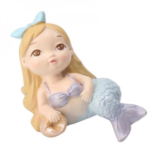 Grande Liquidation! Poupée Merman Exquise en Résine Bricolage Jardin Féerique Miniatures Ornement Déco