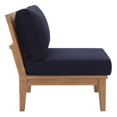 thumbnail image 5 of Modway Teak Outdoor Patio Furniture Glider Chair, Navy, 5 of 5