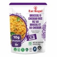 thumbnail image 2 of Eat Regal Fully Cooked Broccoli & Cheddar Flavored Rice, Ready-to-Eat, Shelf-Stable Microwave Rice Side Dish, 1.5 Minutes, 8.8 oz, pack of 6, 2 of 7
