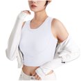 thumbnail image 4 of SwiftWear Womens U Back Sports Shaping Bras Padded High Neck Crop Workout Cotton Tank Tops, 4 of 7