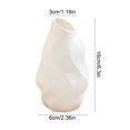 thumbnail image 3 of Plastic Vase with Ceramic Appearance, Shatterproof Decorative Flower Pot for Wedding Dining Table Bookshelf Home Office Decor, 3 of 6