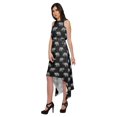 thumbnail image 4 of Moomaya Printed High-Low Style Sleeveless Dress For Women With Halter Neck, 4 of 5