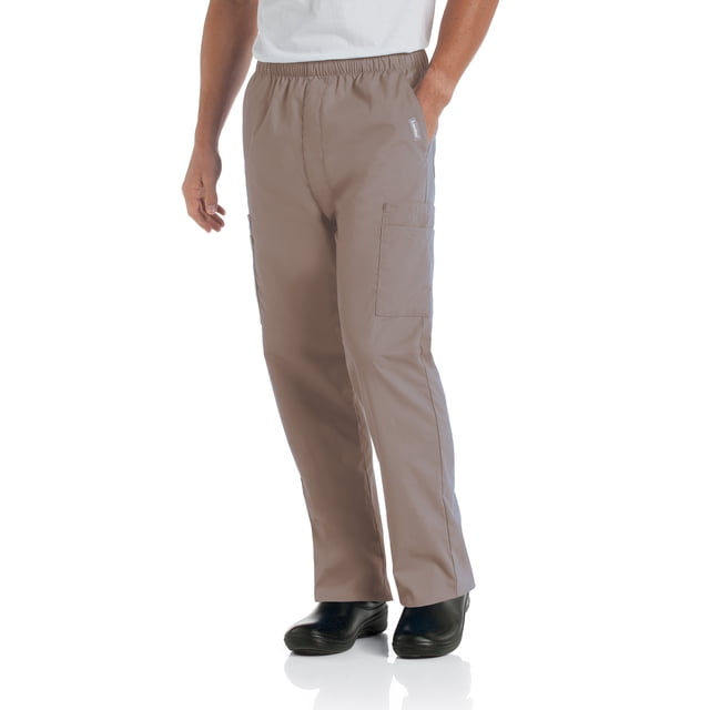 Landau Essentials Pantalon d'Uniforme à 7 Poches pour Hommes : Coupe Classique et Décontractée, Élastique, Fermeture Éclair devant, à Enfiler Médical 8555
