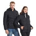 thumbnail image 4 of NJDVHB Womens Winter Long Sleeve Parkas,USB Intelligent Constant Temperature Heated Windproof Plus Size Coat For Men And Women Winter 11 Heated Jacket Coat, 4 of 5