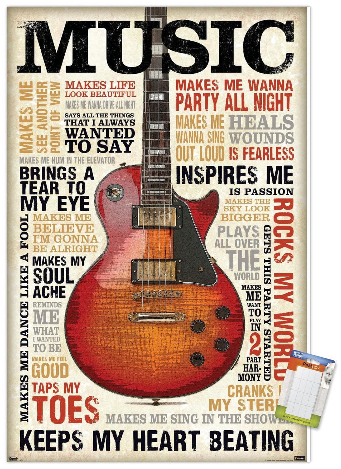 Music Inspires Me Wall Poster