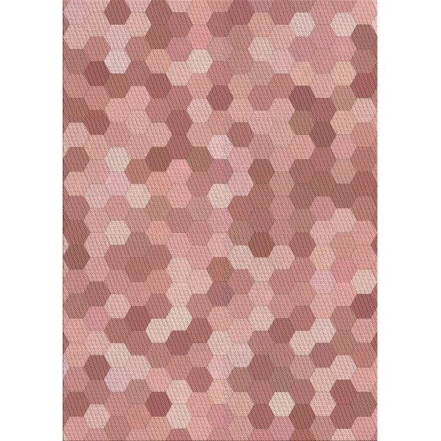 Ahgly Tapis Rectangulaire d'Intérieur à Motifs Rouge Cerise, 7 Pieds x 9 Pieds