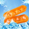 thumbnail image 1 of Oleegame 1PC Baby Popsicle Molds Flexible Ice Tray 4 Ice Molds For Freezer Easy Release Stackable Ice Trays For Cocktail 2PC Orange, 1 of 5