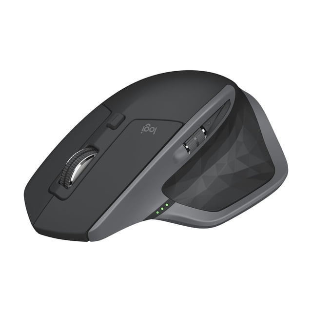 Logitech MX Master 2S Bluetooth Edition Wireless Mouse – Use on Any Surface, Hyper-Fast Scrolling, Ergonomic, Rechargeable, Control Up to 3 Apple