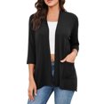 thumbnail image 1 of 2025 Cardigan pour Femmes Chandail Classique Duster Chandails pour Femmes Col Ras du Cou Cardigan à Boutons pour Femmes Tricot devant Ouvert, 1 of 7