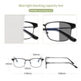 thumbnail image 3 of Blue Light Blocking Glasses Anti 4-400nm Rays Computer Gaming Glasses Computer Gaming Eyeglasses Lightweight Eyewear  Frame, 3 of 7