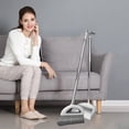 thumbnail image 4 of TIMIFIS Portable Balai Balais Intérieur 180 Rotatif Rangement Debout Type Boucle Balais et Ensemble Pelle avec Dents de Raclage et Grattoir Nettoyage Adapté pour Outils de Nettoyage Domestique, 4 of 6