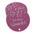 thumbnail image 1 of Inkdotpot Silver Foil Paper Hang Tags Let Love Sparkle Wedding Favor Tags 50 Pieces, 1 of 1