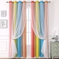 thumbnail image 1 of Double Layer Blackout Curtains, 2 Panel Set 39x51 Inch, Thermal Insulated Grommet Window Drapes for Bedroom and Living Room, 1 of 7