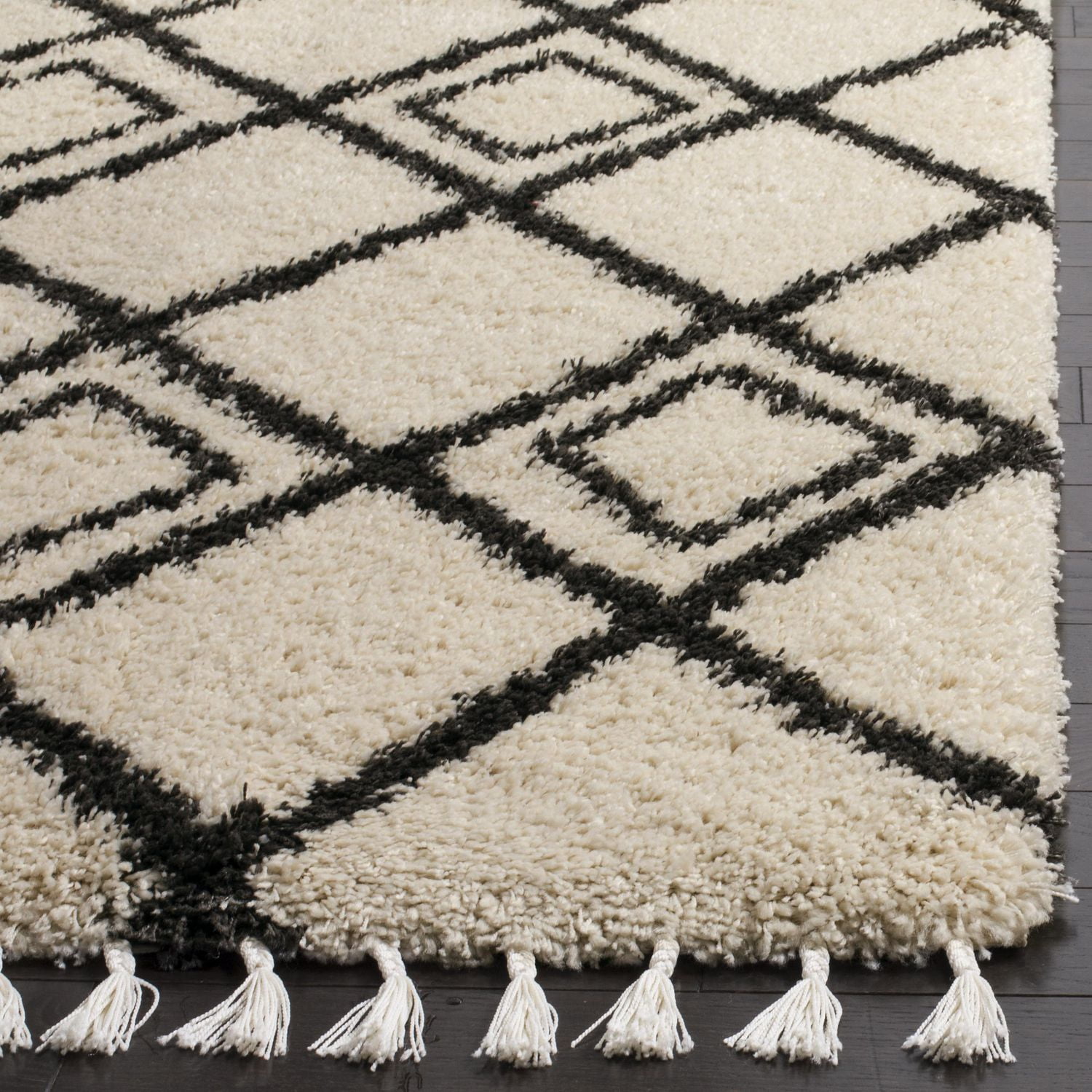 Safavieh Moroccan Fringe Kingston Tapis Géométrique Shag