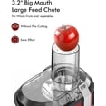 thumbnail image 2 of SiFENE 800W Centrifugal Juicer Machine, 3.2" Big Mouth, 3-Speed Setting, Easy Clean, Stainless Steel, Red, 2 of 8
