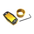 thumbnail image 3 of Lipstore Pool Chalk Holder Billiard Cue Chalk Box Mini Aluminum Alloy Chalk Case Pool Gold Black, 3 of 8