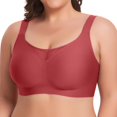 thumbnail image 2 of Non Wired Bra Women‘s Padded Full Cup Bra Without Underwire With Padding Seamless Bustier Bralette Breathable Soft, 2 of 5