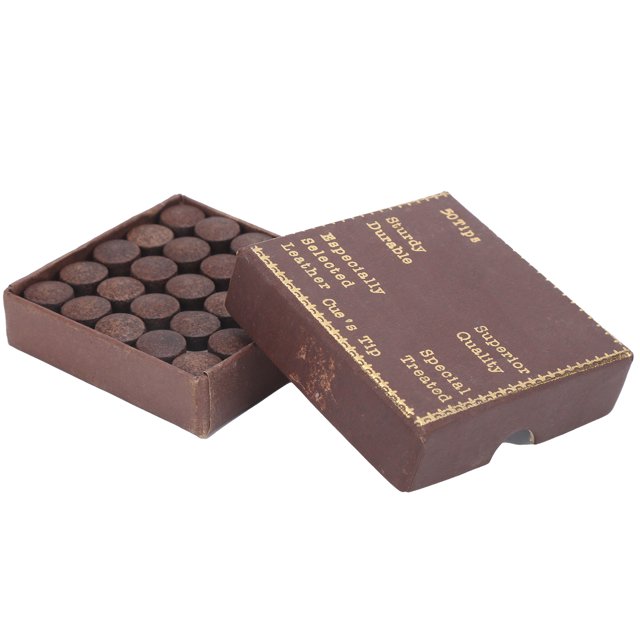 Conseils de Queue de Billard en Cuir, 50pcs / Boîte 11mm Conseils de Queue de Billard Conseils de Queue de Qualité Inégalée