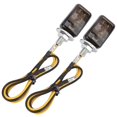 thumbnail image 2 of 2Pcs Moto Universelle, 2Pcs Moto Universelle Mini Jaune LED Tour Lumière Auto Accessoire Argent Transparent, 2 of 8