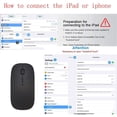 thumbnail image 5 of Bluetooth Mouse Rechargeable Wireless Mouse for MacBook Pro,Bluetooth Wireless Mouse for Laptop PC Computer, 5 of 5